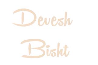 Devesh's Signature